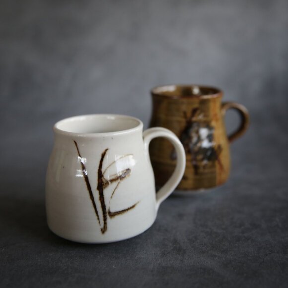 Bogen Signed Artisan Pottery Mugs Cups - Picture 2 of 10